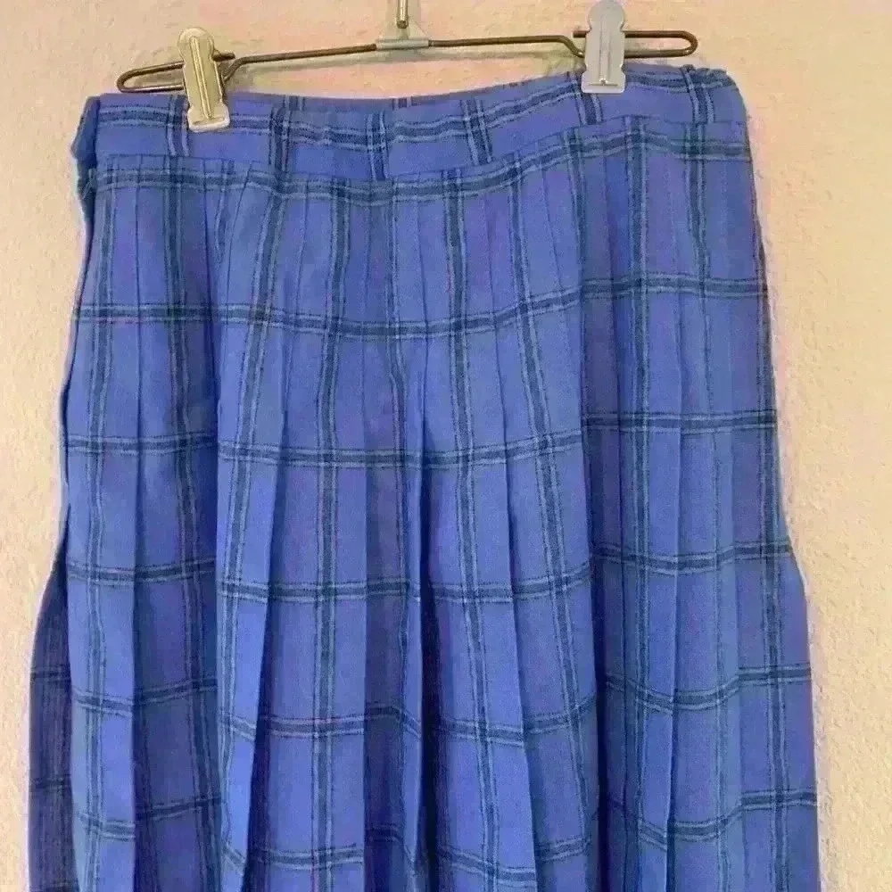 Vintage Petite Pendleton 100% Virgin Wool sz S pleated plaid skirt school girl